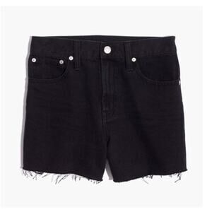 NWT Madewell Women’s 32 The Perfect Jean Shorts Black Denim Summer Vacation